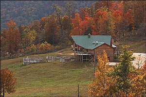 Home on hillside