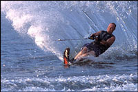 water ski on lake