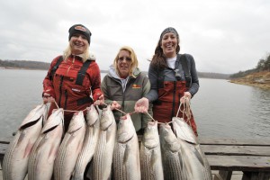 Girls Striper fishing trip