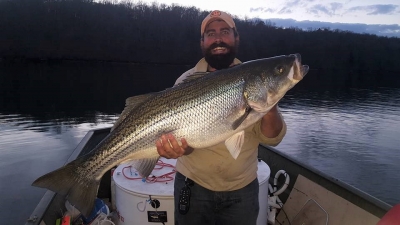 Fisherman with huge strper