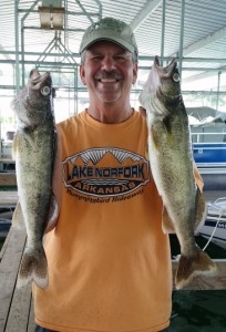 Walleye fishing on Norfork Lake